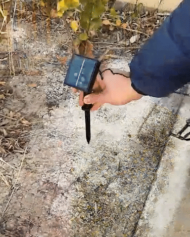 Luces Navidad Amarillo Solar 10m