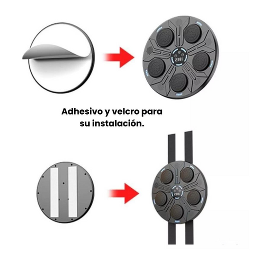 Máquina Boxeo Musical Guantes Bluetooth