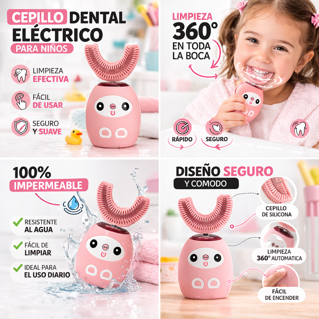¡Cepillo de Dientes Eléctrico para Niños!