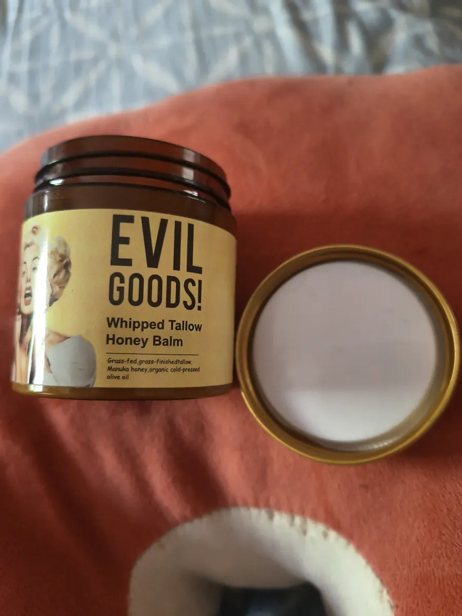 🍯 EVIL GOODS! Whipped Tallow Honey Balm – Bálsamo Nutritivo para Piel Seca