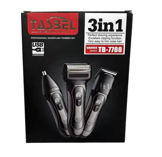 KIT MAQUINA DE AFEITAR 3 EN 1