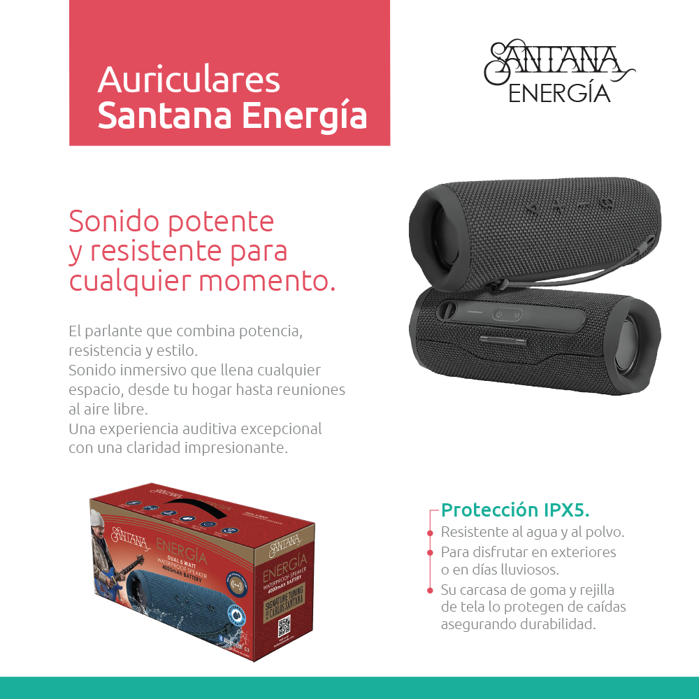 Santana Energía Parlante Bluetooth 5.3