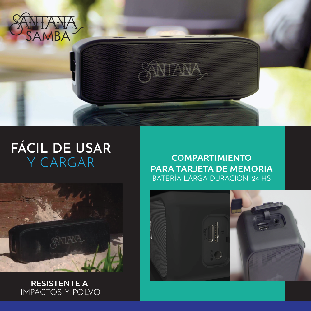 Santana Samba Parlante Bluetooth 5.1