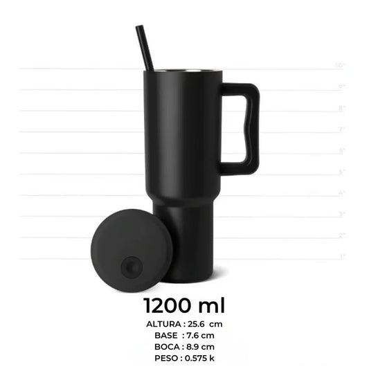 Vaso Térmico Premium 1200 ml Negro