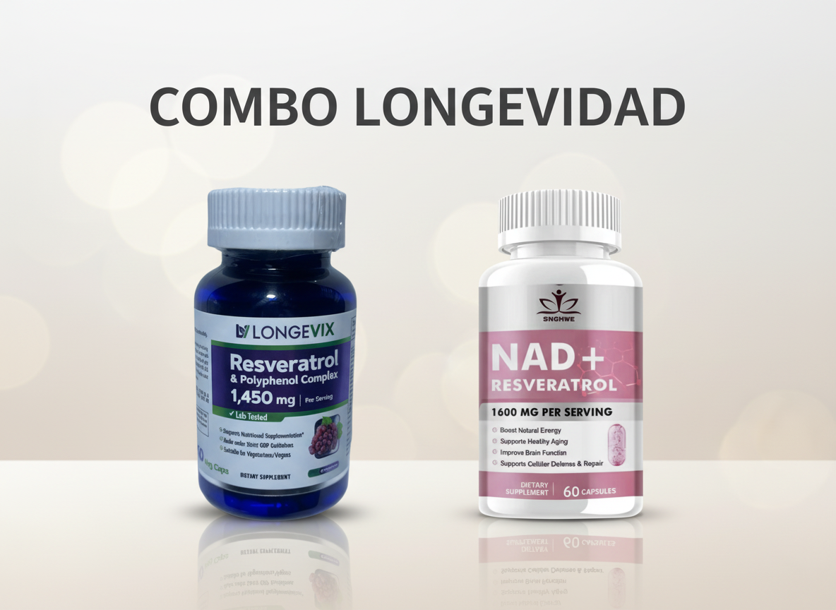 1 NAD + 1 RESVERATROL LONGEVIX 60 CAPS