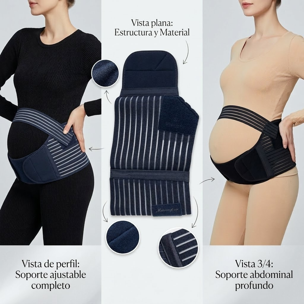 Cinturón de Maternidad Ajustable – Soporte Prenatal para el Vientre