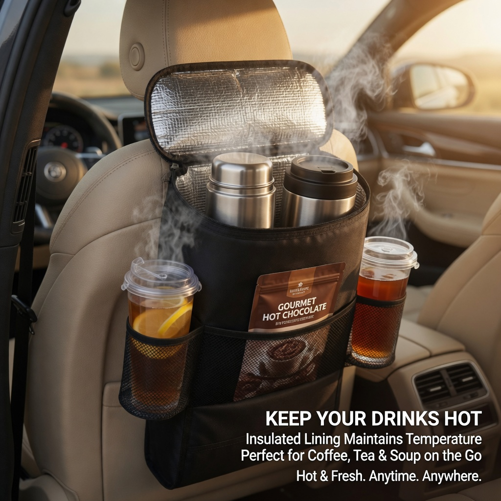 Organizador Térmico para Auto – Frío o Calor en tus Viajes