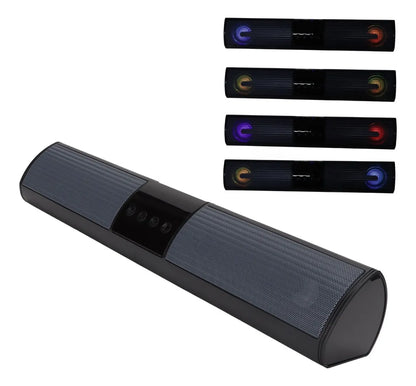 Barra Sonido Bluetooth Portátil Luz RGB