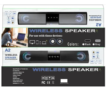 Barra Sonido Bluetooth Portátil Luz RGB