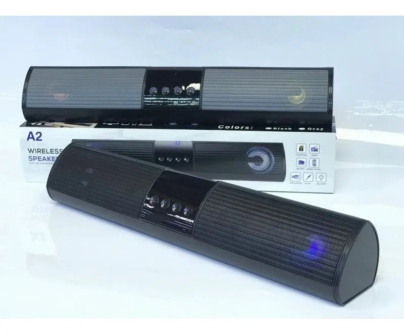 Barra Sonido Bluetooth Portátil Luz RGB