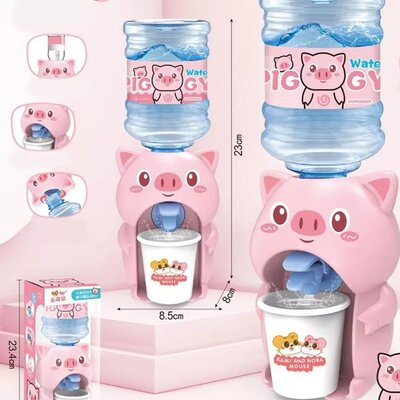 Mini dispensador de agua figura cerdito
