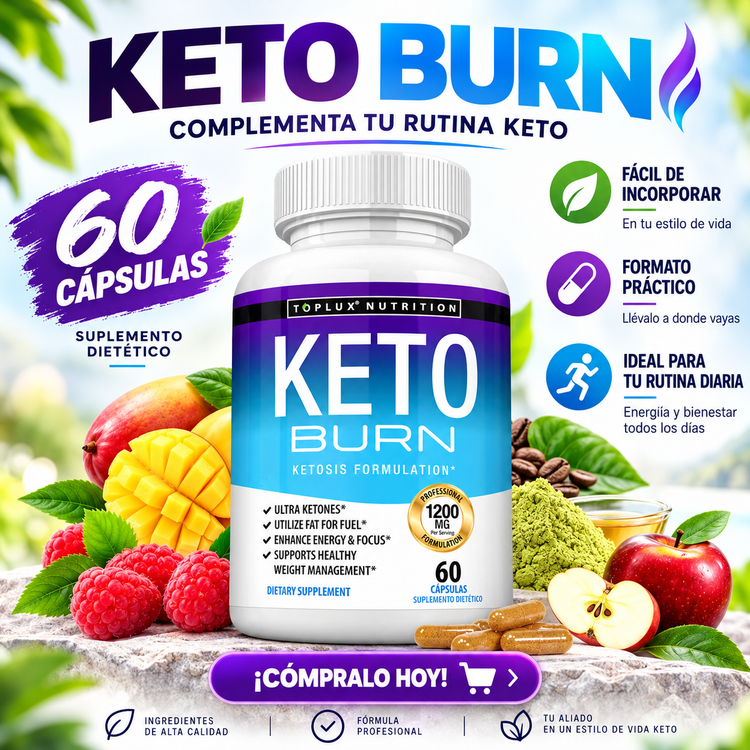 🔥💊 KETO BURN 60 CÁPSULAS – COMPLEMENTA TU RUTINA KETO DE FORMA PRÁCTICA