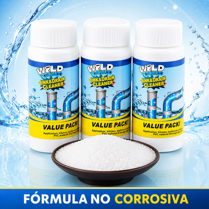 💥 PACK DE 3 – POTENTE LIMPIADOR DE FREGADERO Y DRENAJE 💦