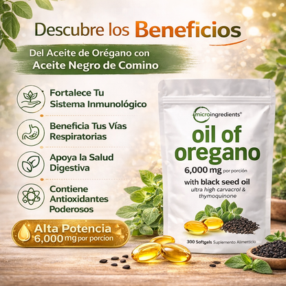 Combo Capilar e Inmunidad – Aceite de Semilla de Calabaza con Saw Palmetto + Aceite de Hoja de Orégano