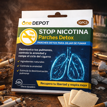 🚭 Parches Detox STOP NICOTINA 10 pcs
