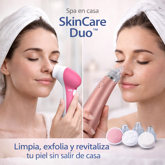 SkinCare Duo™ – Combo Facial 5 en 1 + Extractor para Piel Radiante sin Esfuerzo
