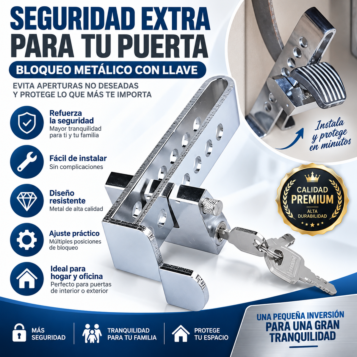 🚗 Traba Pedal Auto Anti-robo – Máxima Seguridad para tu Vehículo