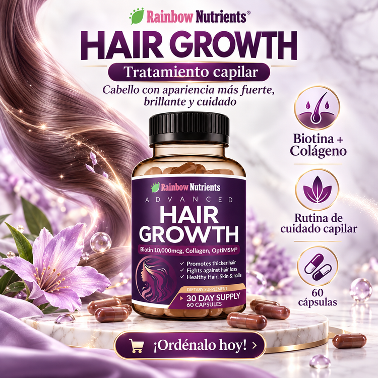 💆‍♀️✨ HAIR GROWTH – TRATAMIENTO CAPILAR PARA UNA RUTINA DE CUIDADO MÁS COMPLETA