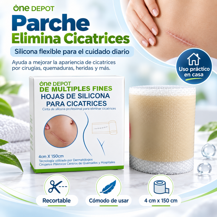 ✨ PARCHE DE SILICONA PARA CICATRICES – CUIDADO PRÁCTICO PARA MEJORAR SU APARIENCIA