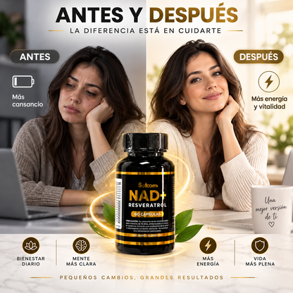 Juventud celular y energía desde dentro 💊✨Resveratol Nad Satoomi X60 Cap