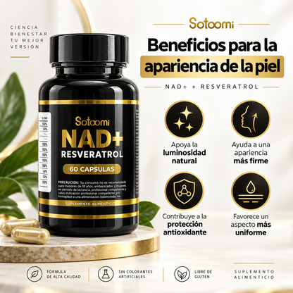 Juventud celular y energía desde dentro 💊✨Resveratol Nad Satoomi X60 Cap