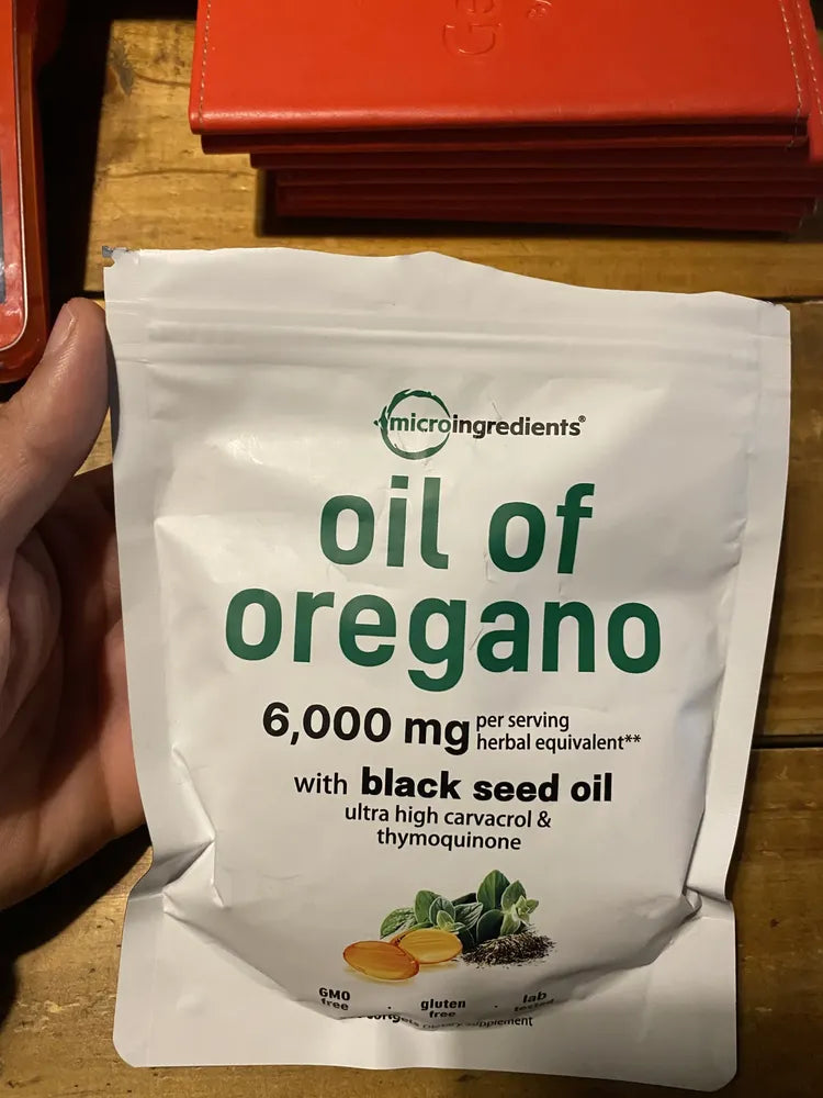 🌿 ACEITE DE ORÉGANO CON ACEITE DE SEMILLA NEGRA – 6,000 MG 🌿