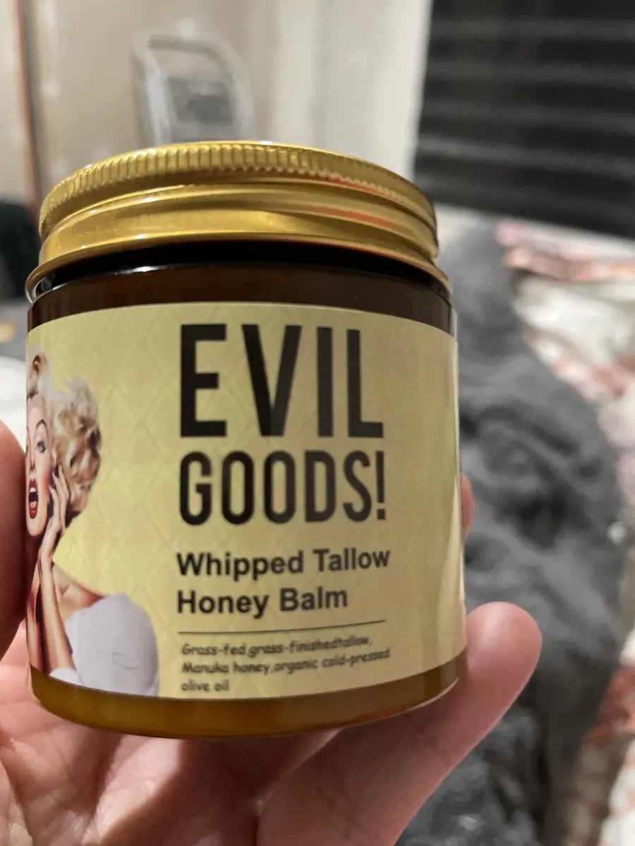 🍯 EVIL GOODS! Whipped Tallow Honey Balm – Bálsamo Nutritivo para Piel Seca