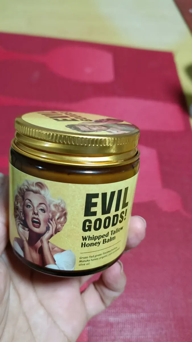 🍯 EVIL GOODS! Whipped Tallow Honey Balm – Bálsamo Nutritivo para Piel Seca
