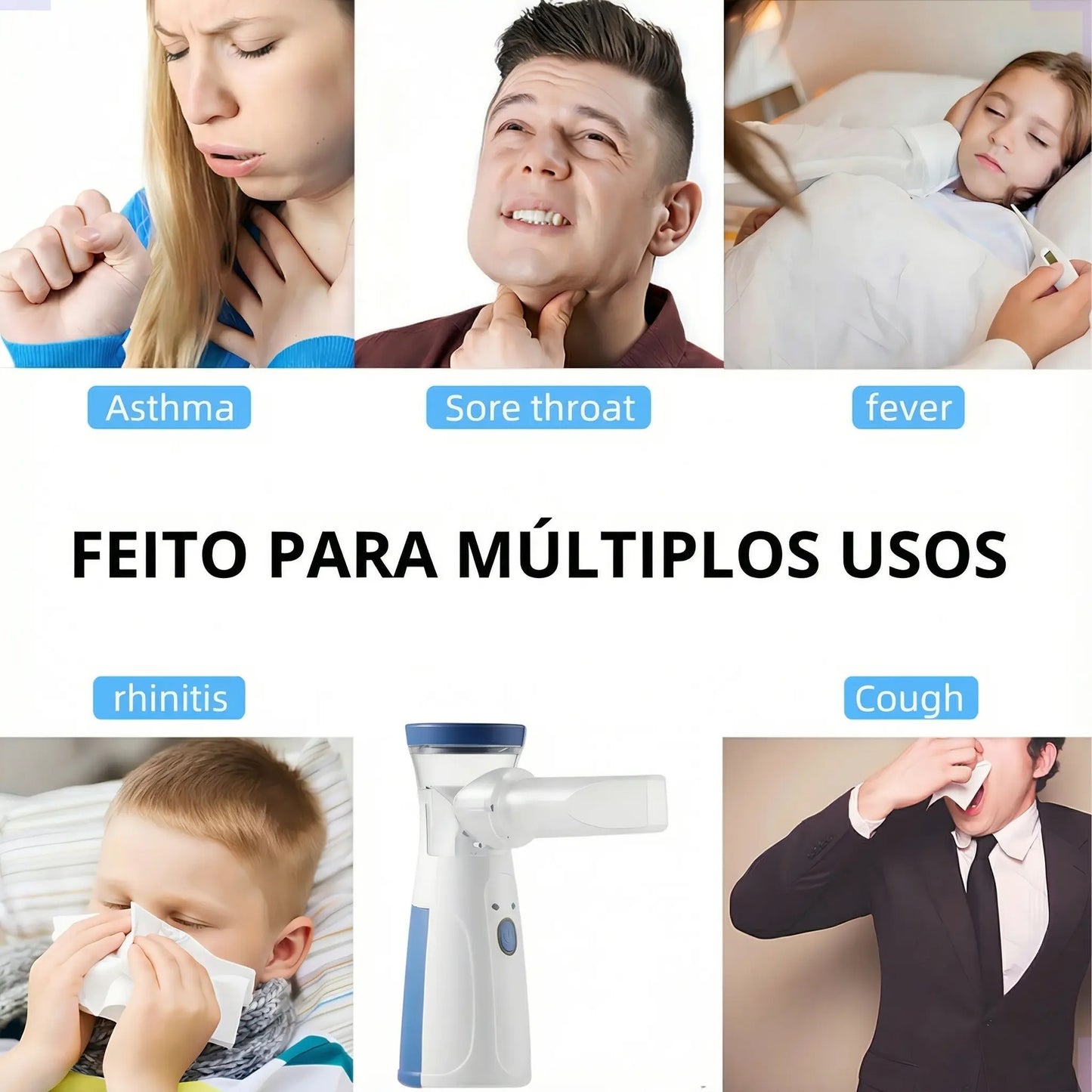 Nebulizador Portátil Niños y Adultos - Compacto y Silencioso