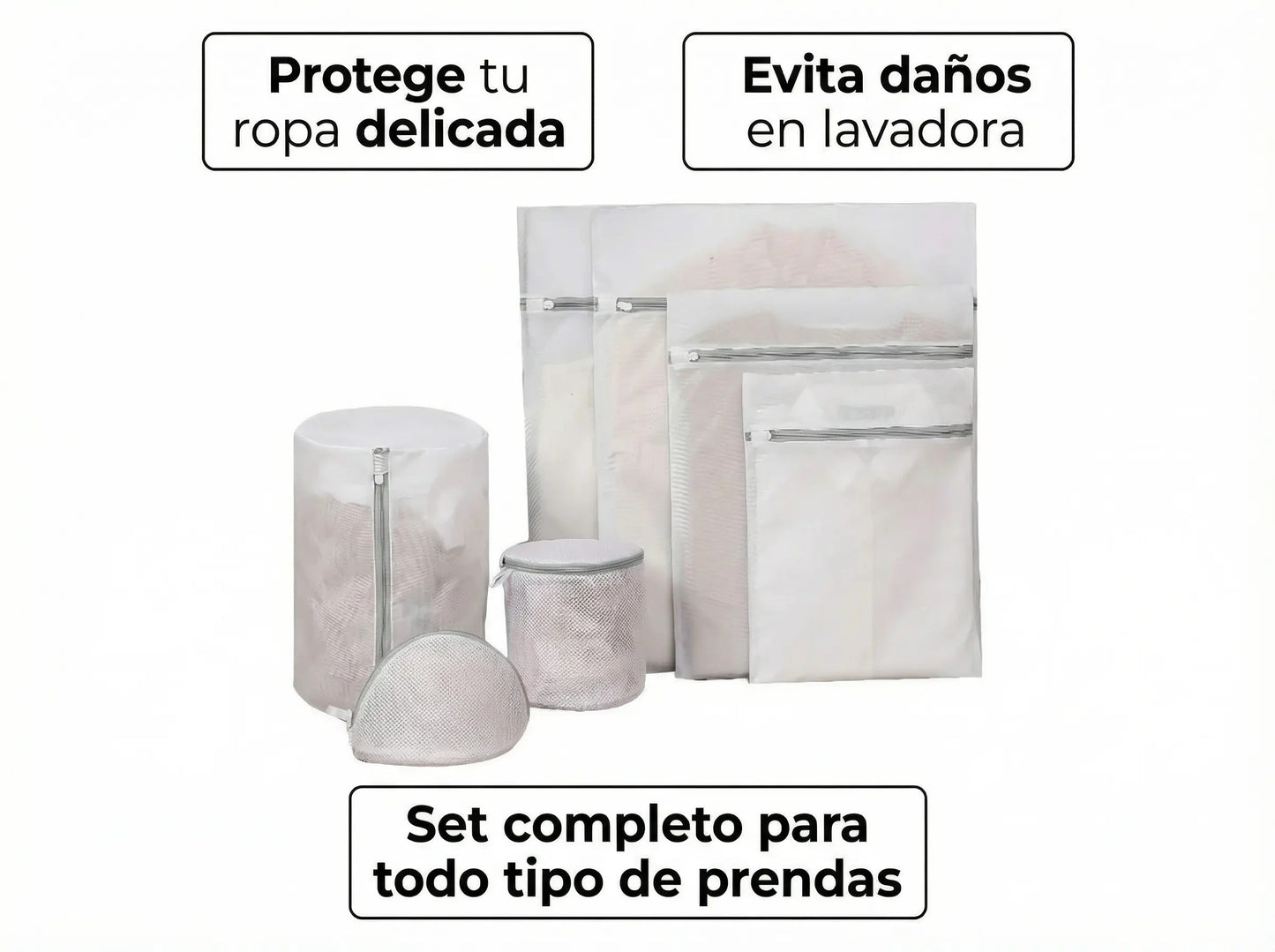 👶 Pack Premium de 7 Bolsas Protectoras para Ropa de Bebé