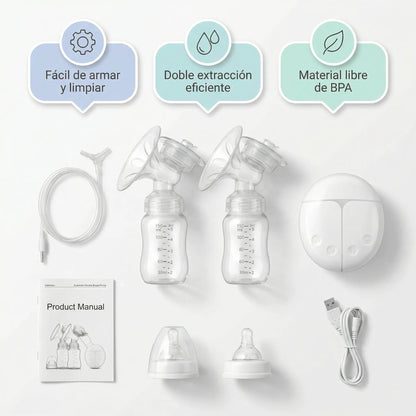 Extractor Eléctrico Doble para Lactancia Cómoda