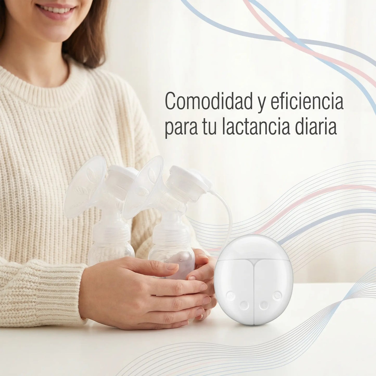 Extractor Eléctrico Doble para Lactancia Cómoda