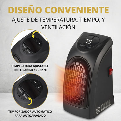 🏺 ¡Calentador Eléctrico Portátil de Pared 400W - Calor Rápido y Seguro para tu Invierno!