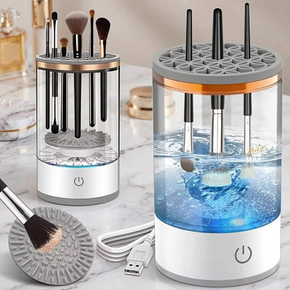 ✨ Limpiador Eléctrico de Brochas de Maquillaje - Limpieza Profunda en Segundos
