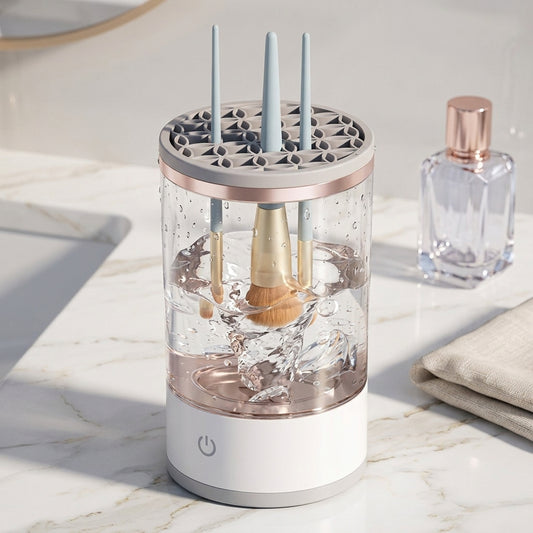 ✨ Limpiador Eléctrico de Brochas de Maquillaje - Limpieza Profunda en Segundos