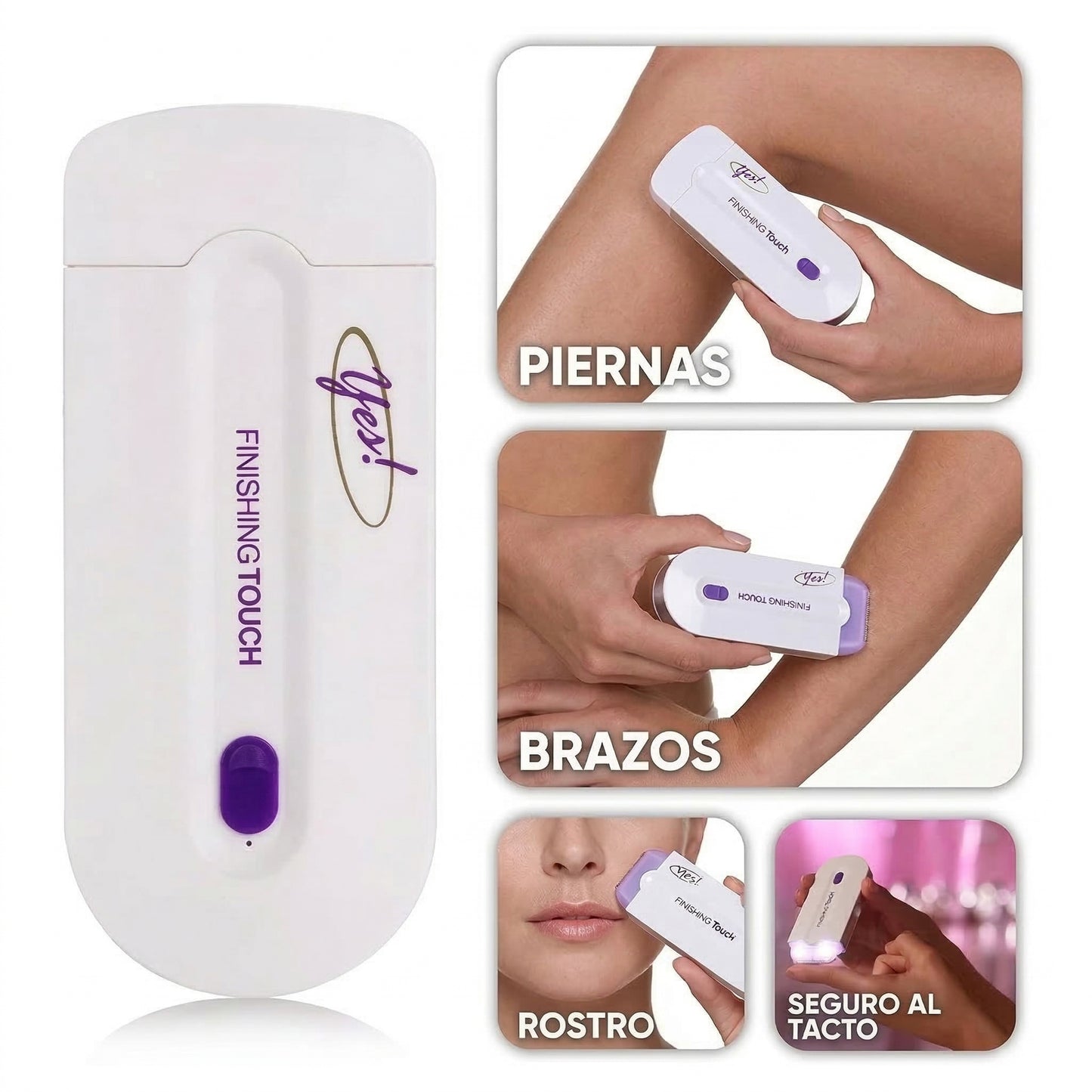 Depiladora de Precisión con Sensor Láser – Afeitado Perfecto y Sin Dolor
