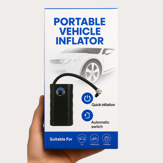 Inflador Compresor Aire Auto Portátil