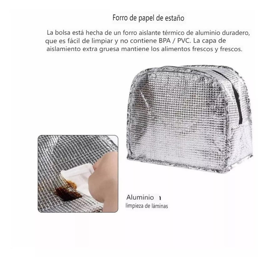 Lonchera Bolso Térmico Alimentos Almuerzo