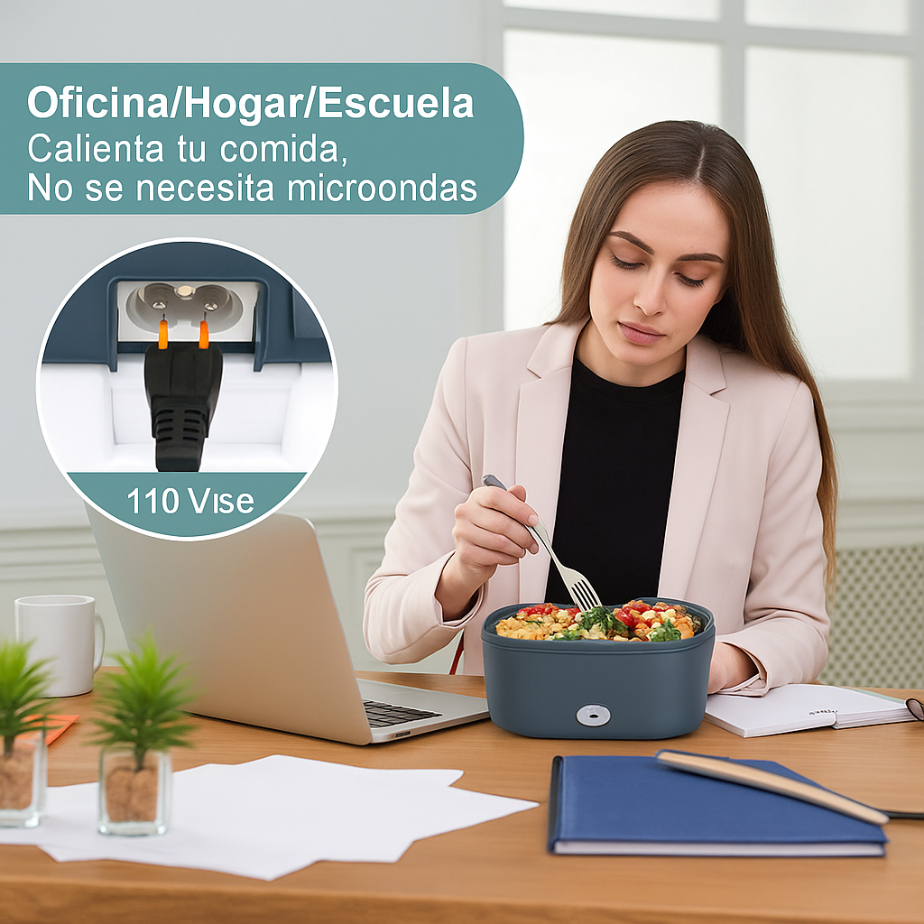 Lonchera Eléctrica Portátil acero