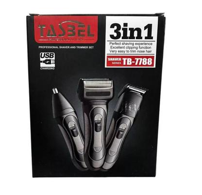 KIT MAQUINA DE AFEITAR 3 EN 1