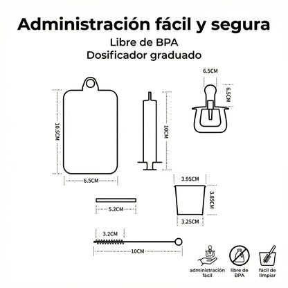 Chupete Dispensador Medicina Bebé - Administración Fácil Segura Libre BPA