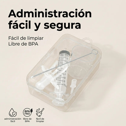 Chupete Dispensador Medicina Bebé - Administración Fácil Segura Libre BPA