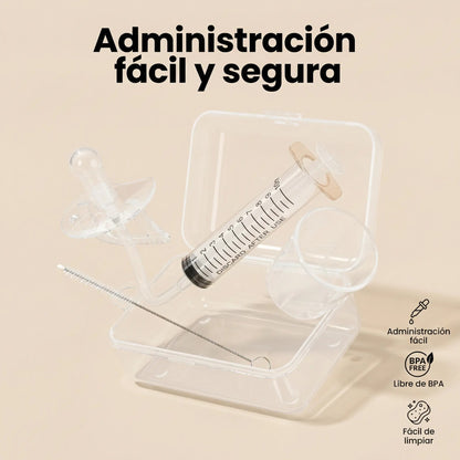 Chupete Dispensador Medicina Bebé - Administración Fácil Segura Libre BPA