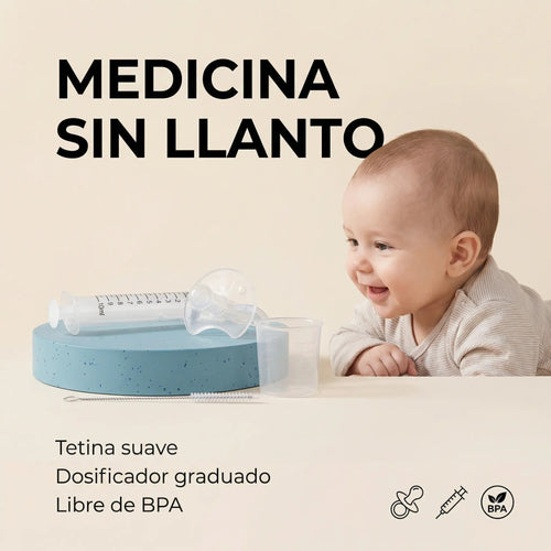 Chupete Dispensador Medicina Bebé - Administración Fácil Segura Libre BPA