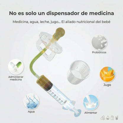 Chupete Dispensador Medicina Bebé - Administración Fácil Segura Libre BPA
