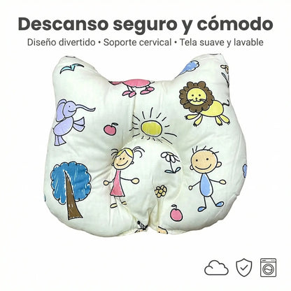 Almohada Cojín Ergonómico para Bebé Recién Nacido – Moldeadora de Cabeza (0-12 Meses)