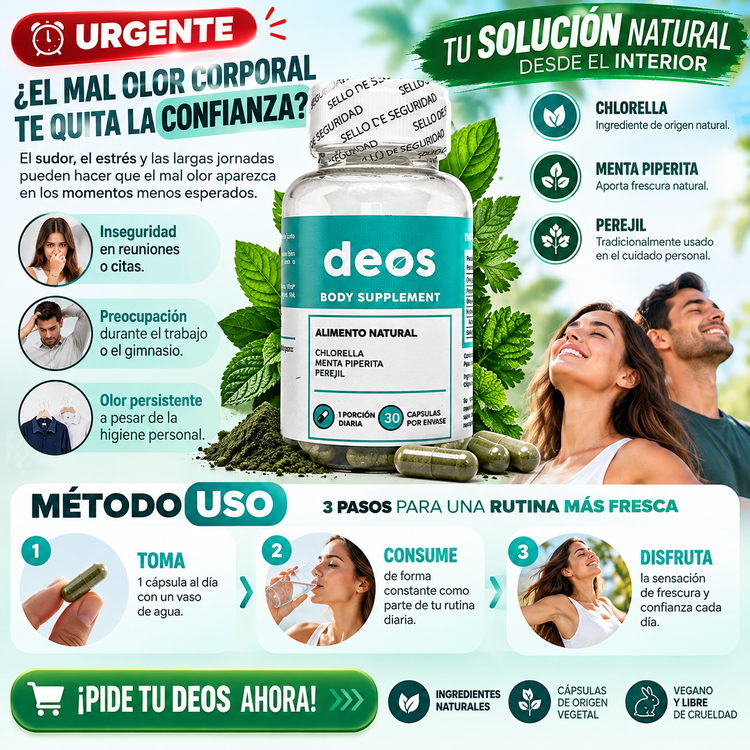 🌿 DEOS – ¡Frescura desde el interior, confianza que se nota! ✨