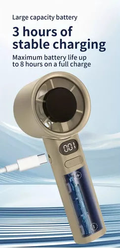 Mini Ventilador Portátil De Mano Recarga