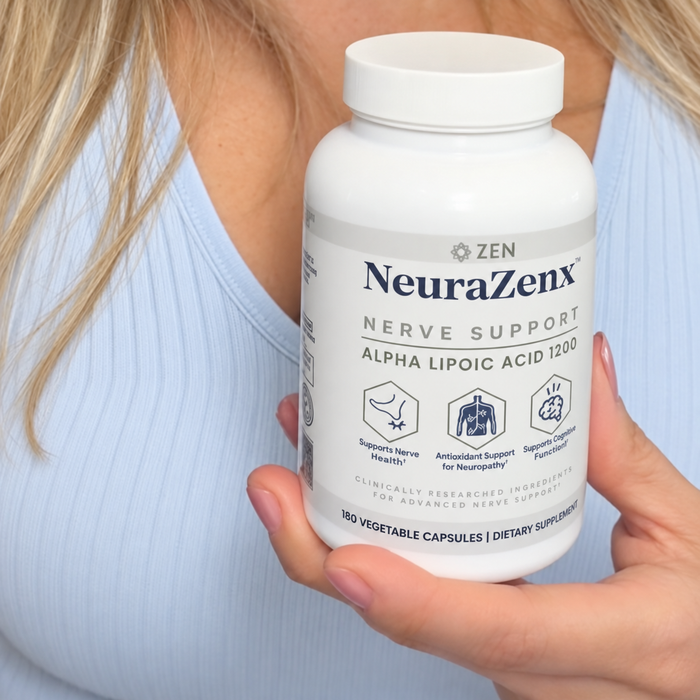 🧠 NeuraZenx – Apoyo para la Salud Nerviosa | Ácido Alfa Lipoico 600 | 60 Cápsulas