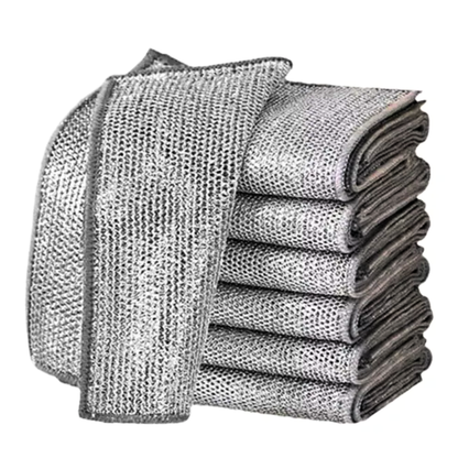 Paños Metálicos Multiuso de Limpieza 5Pc